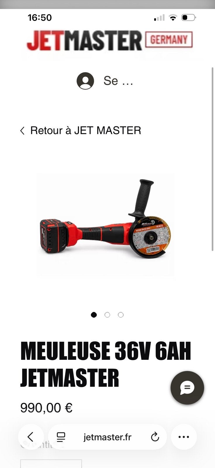 Meuleuse sans fil, Neuf