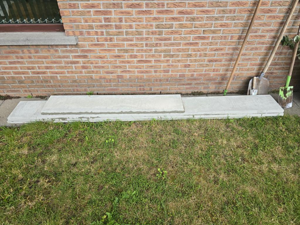Boordsteen 2.90 lang en 30 breed, Tuin en Terras, Tuinhekken en Hekwerk, Ophalen, Nieuw, Overige materialen, Tuinhek