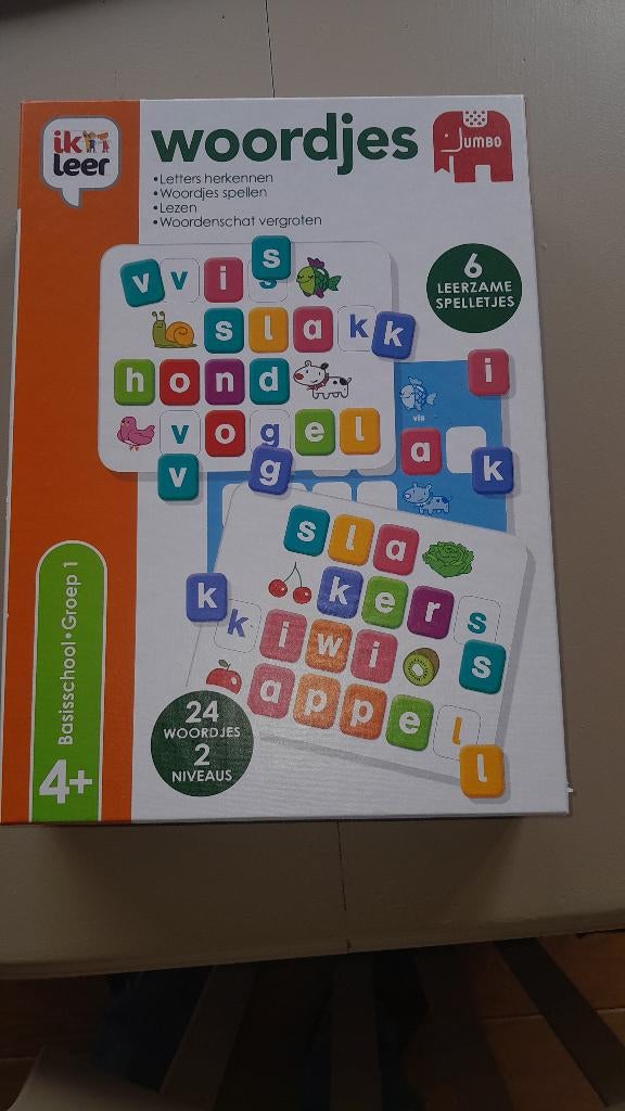 Ik leer woordjes, Enlèvement ou Envoi, Langue et Lecture