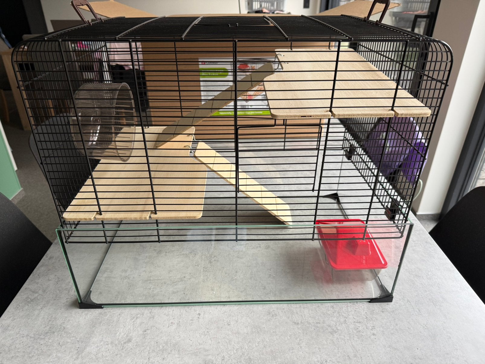Hamsterkooi, Animaux & Accessoires, Rongeurs & Lapins | Cages & Clapiers, Moins de 60 cm, Cage, Comme neuf, Enlèvement