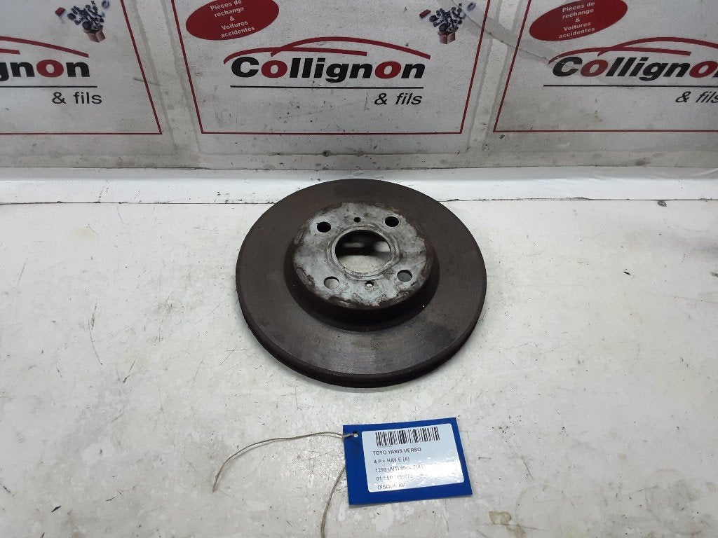 REMSCHIJF VOOR Toyota Yaris Verso (P2) (01-1999/09-2005), Gebruikt, Mevr. I. Hauben, Toyota, Rue de l'Espoir 34 34
4030  GRIVEGNÉE, BE