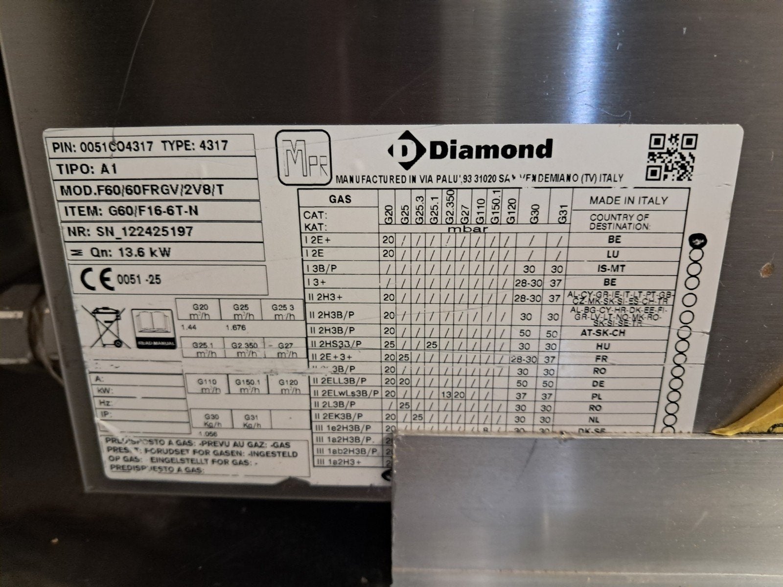 Friteuse au propane Diamond 2 mois, Enlèvement, Utilisé