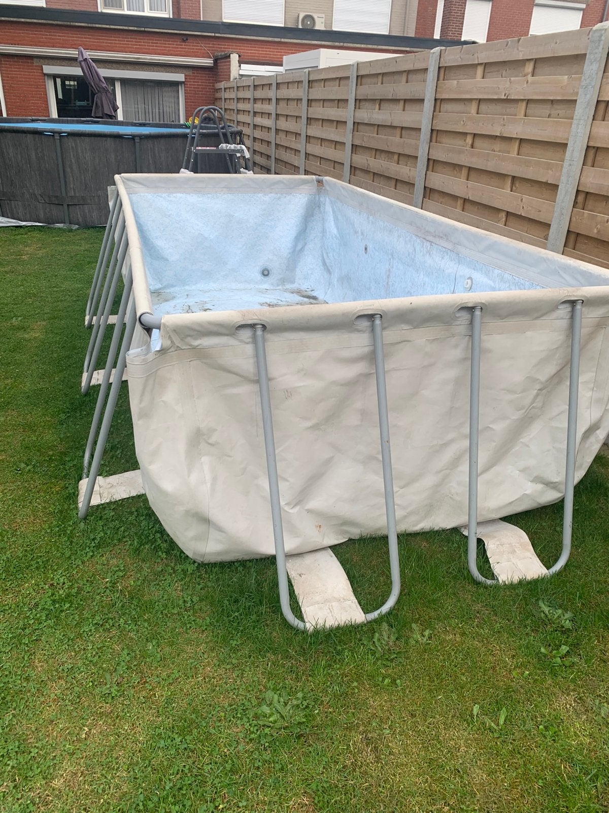 Zwembad met ladder en filter, Tuin en Terras, Zwembaden, Ophalen, Gebruikt, 200 tot 300 cm, 80 tot 120 cm
