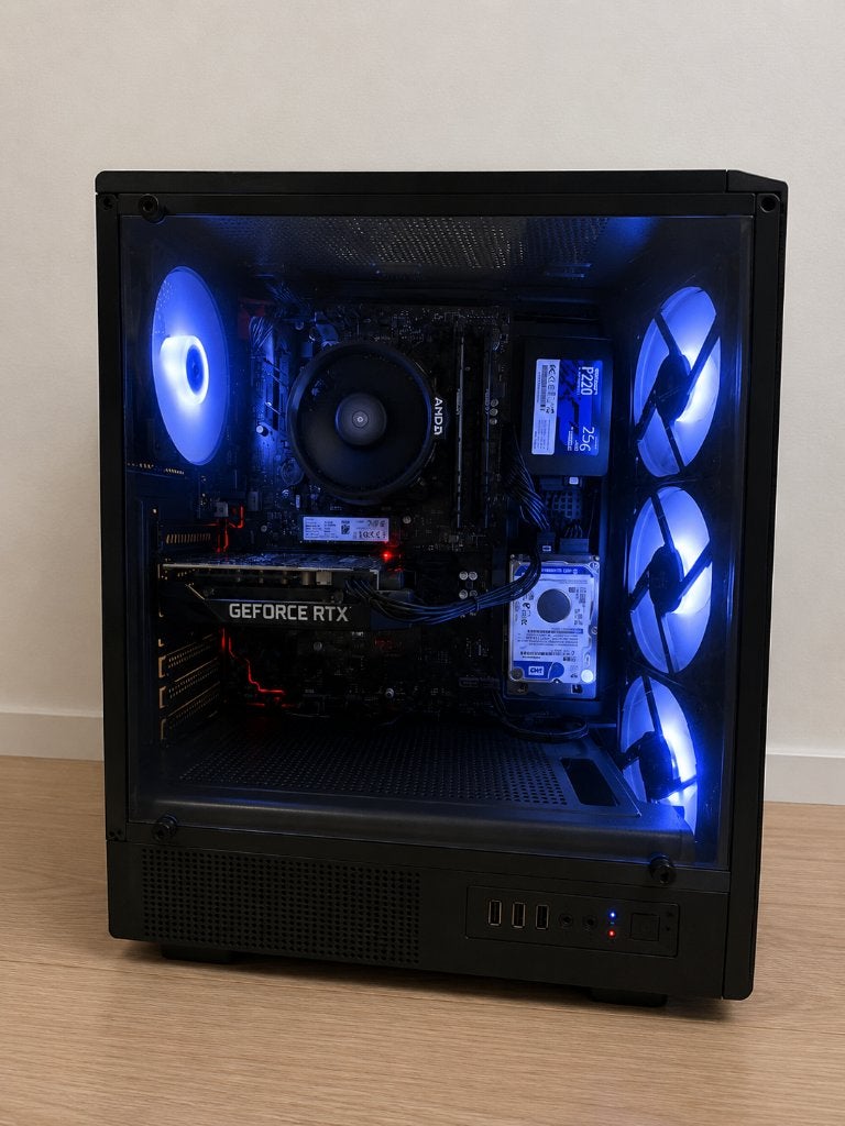 Gaming PC – Ryzen 5 2600X – RTX 2060 6GB, Reconditionné, Gaming, Custom build, HDD