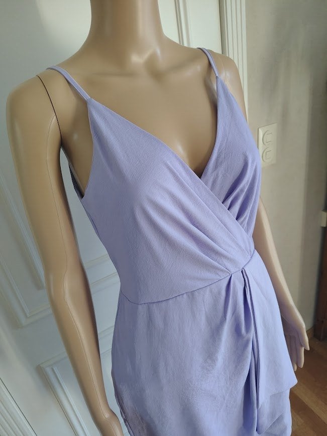 lila jurkje van daphnea, Kleding | Dames, Jurken, Zo goed als nieuw, Maat 38/40 (M), Onder de knie, Verzenden