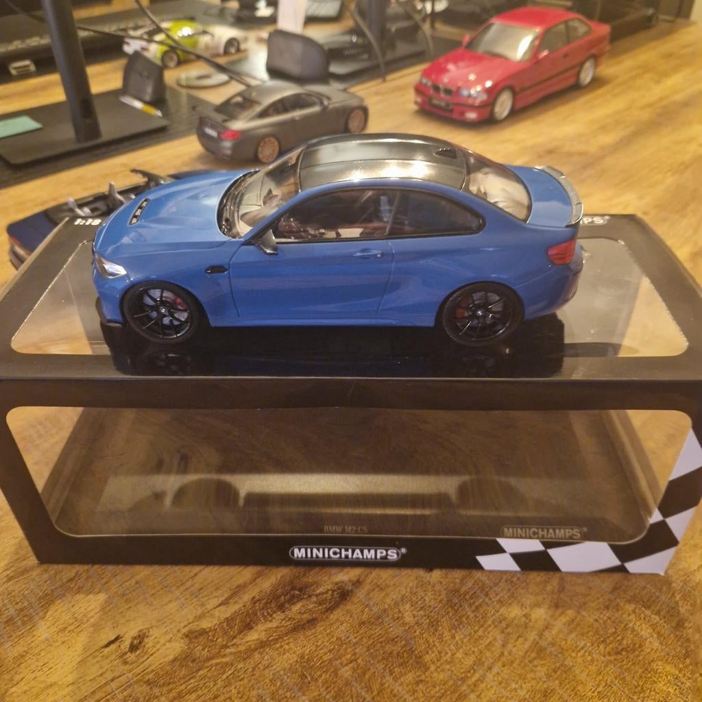 1/18 BMW M2 CS - Minichamps, Ophalen of Verzenden