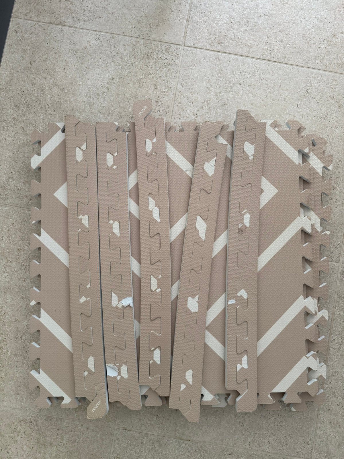 Tapis de jeu - Blocs modernes Eeveve, Beige, Tapis ou Coussin, Autres marques, Enlèvement