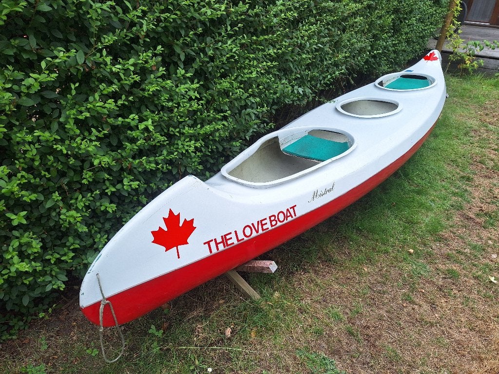 Polyester kano, Watersport en Boten, Kano's, Ophalen, Gebruikt, Twee personen, Met peddels