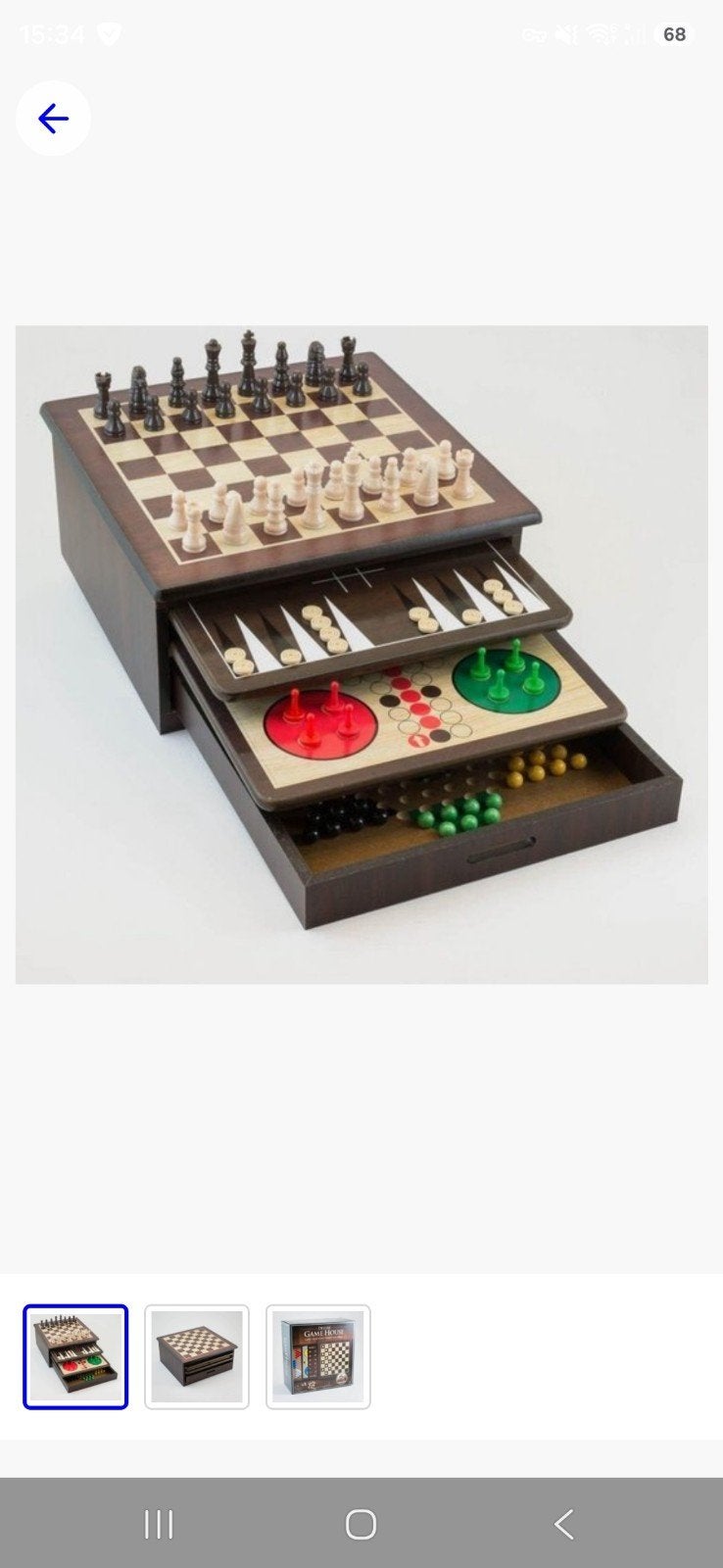 Coffret de jeu en bois, Enlèvement