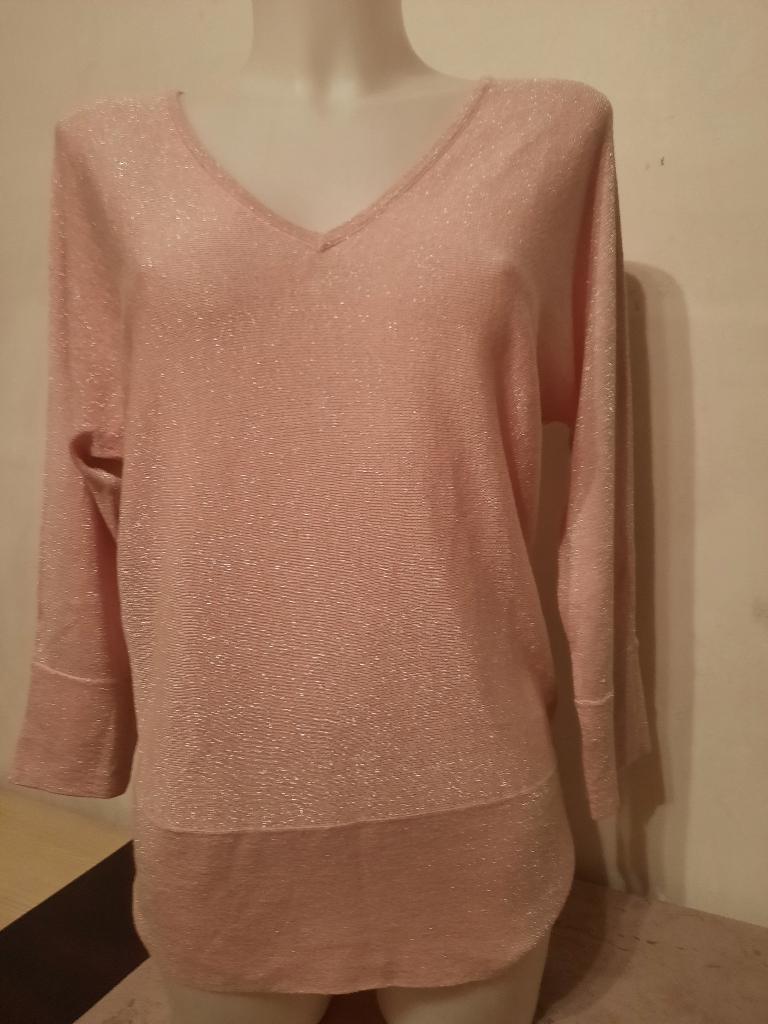 Oversize licht truitje roze, Ophalen of Verzenden, Zo goed als nieuw, Maat 46/48 (XL) of groter, Roze