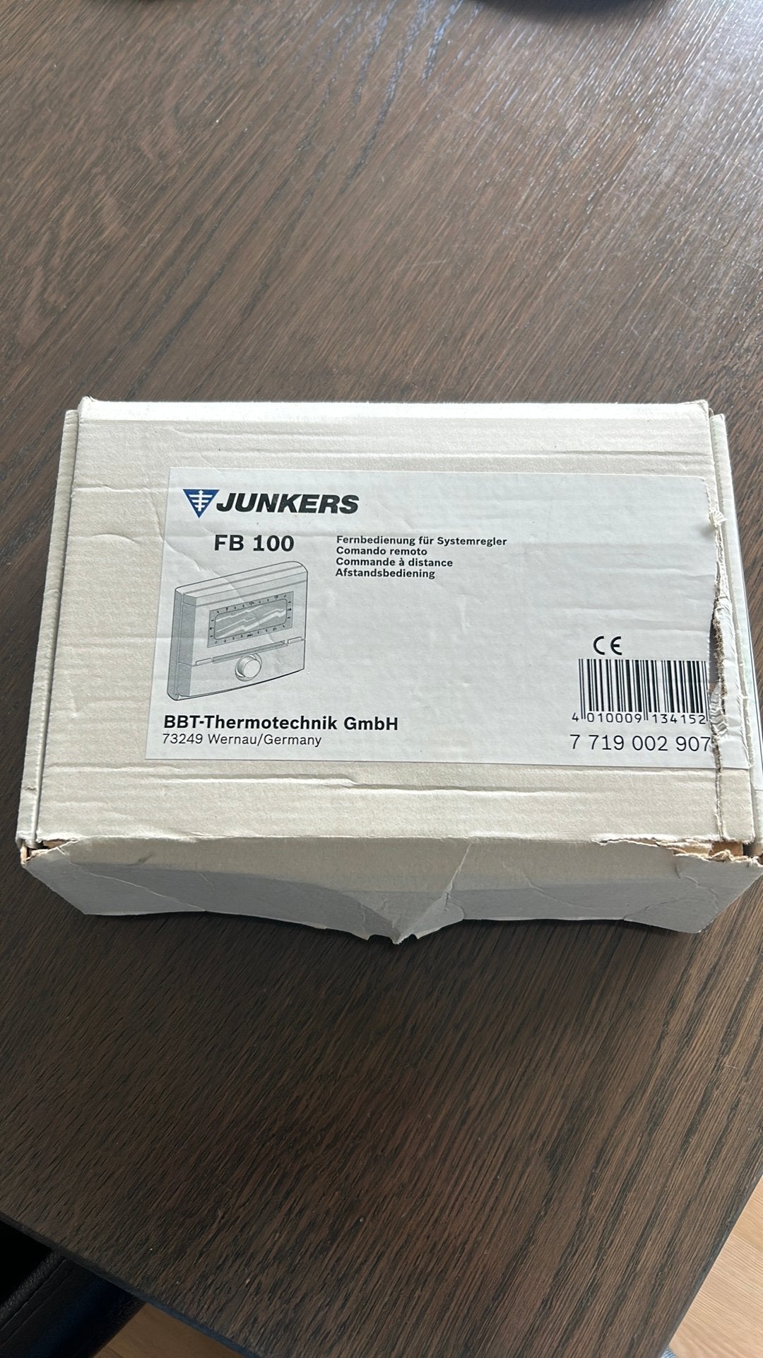Junkers FB 100, Enlèvement, Comme neuf, Thermostat