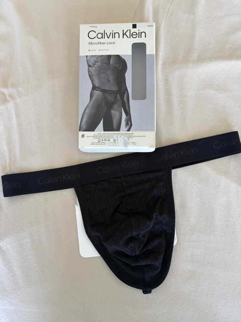 String en dentelle en microfibre Calvin Klein, Vêtements | Hommes, Sous-vêtements, Envoi, Noir, Slip