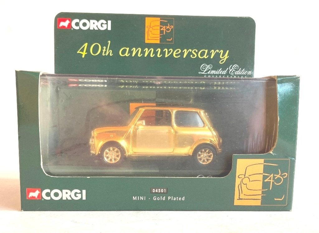 Mini 40 Gold plated Limited Edition Corgi # 04501., Ophalen of Verzenden, Zo goed als nieuw, Auto