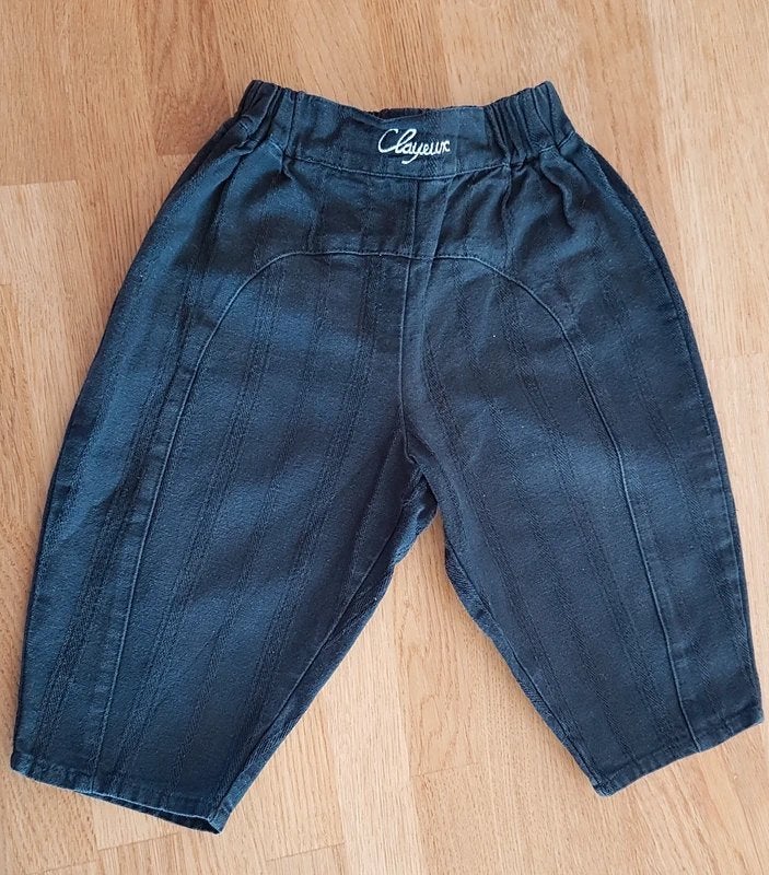 CLAYEUX - Joli pantalon bleu - T.12 mois, Pantalon, Garçon ou Fille, Utilisé, Clayeux