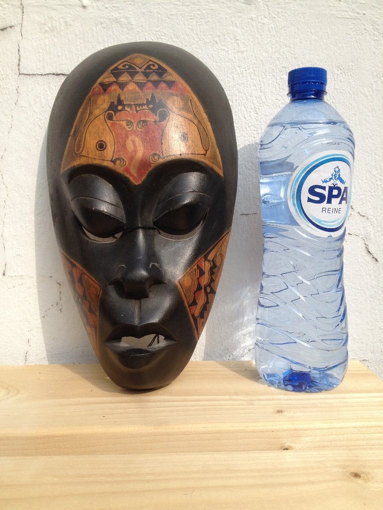 Masque africain en bois, Enlèvement ou Envoi, Masque, Bois