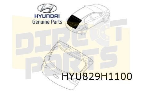 Hyundai	i30 (4/12-4/17) achterklep Origineel! 73700A6200, Neuf, Arrière, -, -