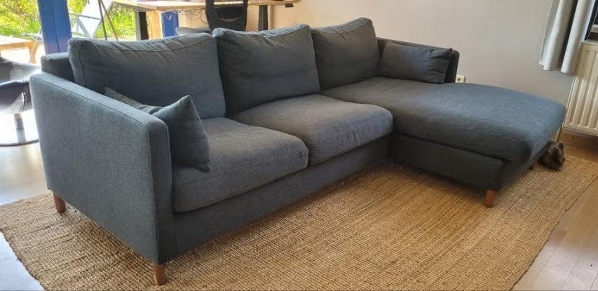 Canapé trois places avec chaise longue, Enlèvement, Comme neuf, Trois personnes, Tissus