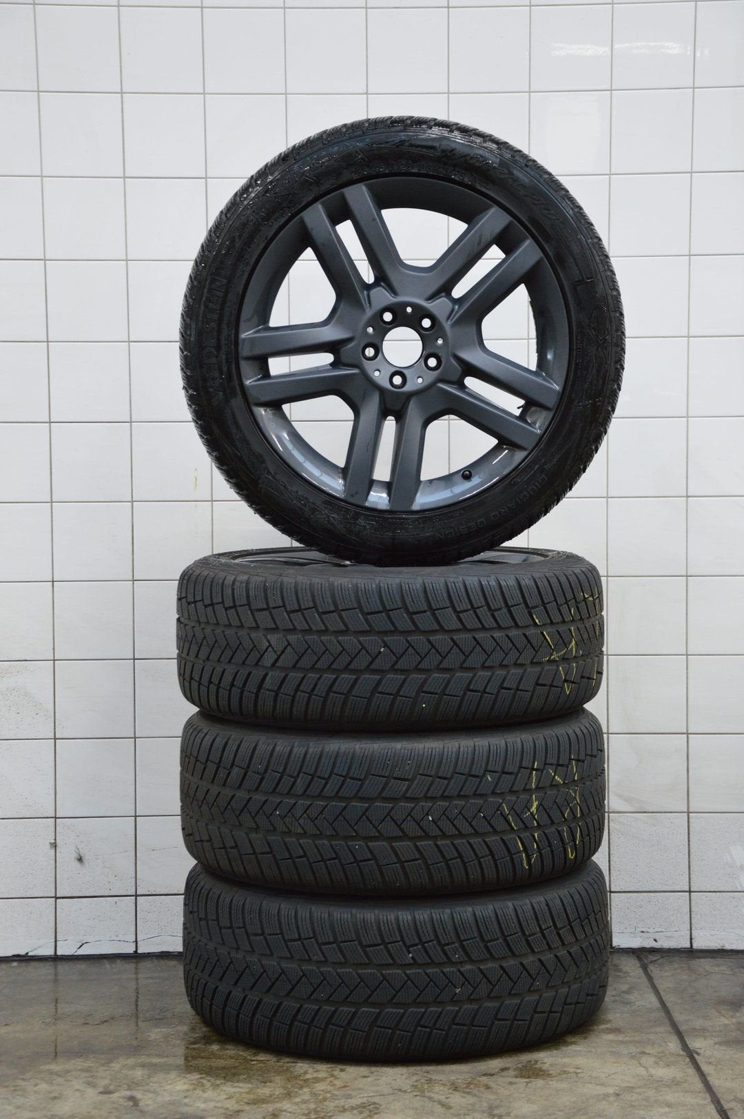 Winterwielen set Mercedes ML GLE klasse W164/W166, Ophalen, Gebruikt, -, 265 mm