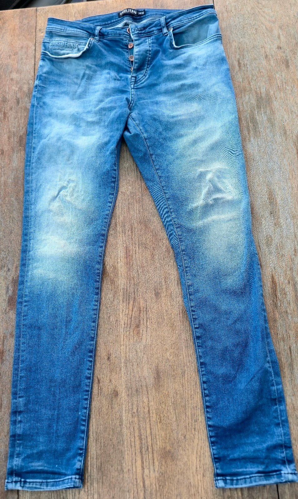 Cars Jeans - Lichtblauwe Denim - Maat 34/32 - Goede Staat, Blauw, Ophalen of Verzenden, Zo goed als nieuw, Cars jeans