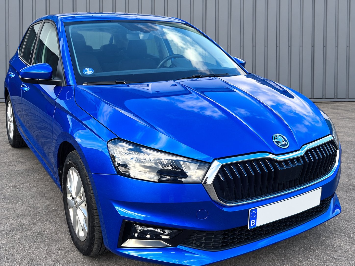 Skoda Fabia 2023 1.0Tsi 95ch Ambition Garantie Skoda 2028, Auto's, Voorwielaandrijving, Dealer onderhouden, Stof, Blauw