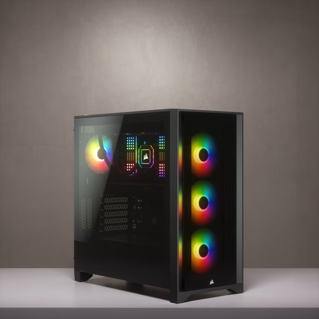 Corsair iCUE 4000X RGB Black PC-behuizing - Nieuw, Ophalen of Verzenden, Nieuw