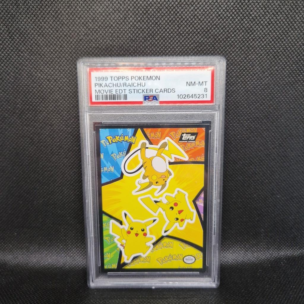 Cartes autocollantes Pikachu/Raichu Movie Edition Topps PSA, Enlèvement ou Envoi