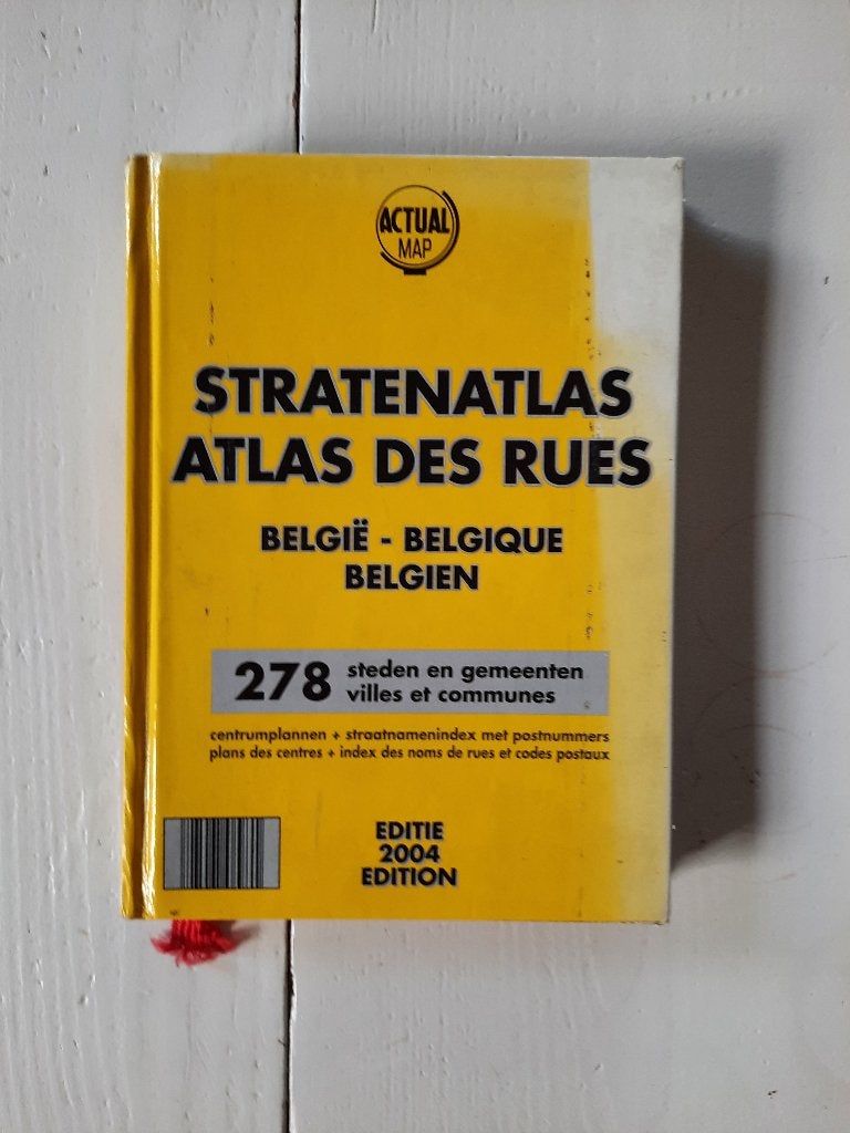 oude stratenatlas van België, Livres, Belgique, Autres atlas, Enlèvement, Utilisé