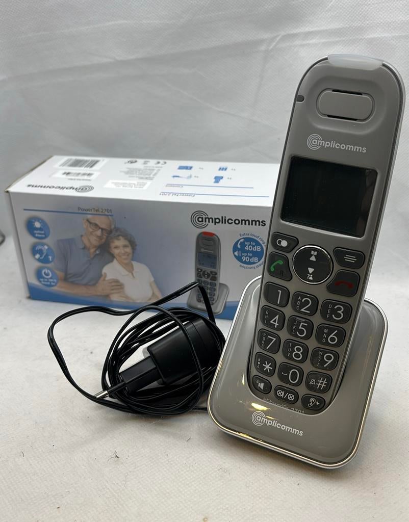 Amplicomms PowerTel 2701 versterkte draadloze handset, Telecommunicatie, Ophalen of Verzenden, Gebruikt