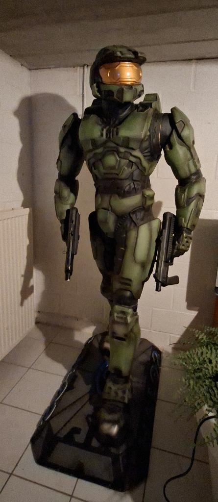 Zeldzaam Halo 2 Release 2005 Master Chief Life-Size Beeld, Verzamelen, Ophalen, Gebruikt, Fantasy