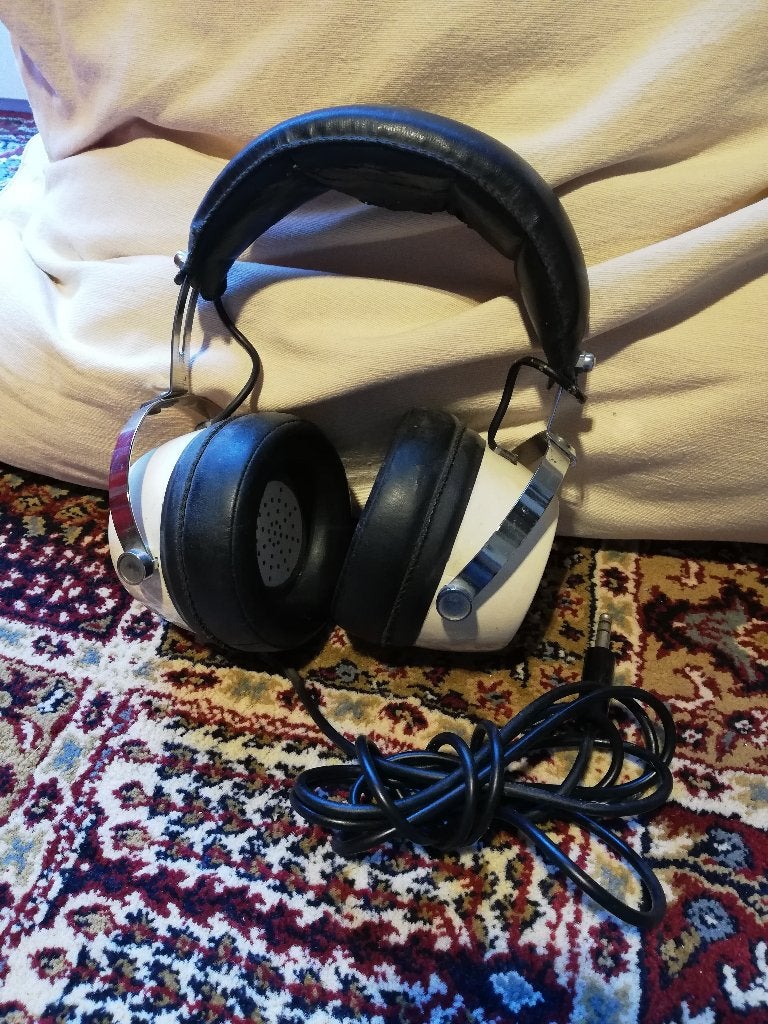 Elega vintage hoofdtelefoon, TV, Hi-fi & Vidéo, Casques audio, Enlèvement ou Envoi, Utilisé, Circum-auriculaire