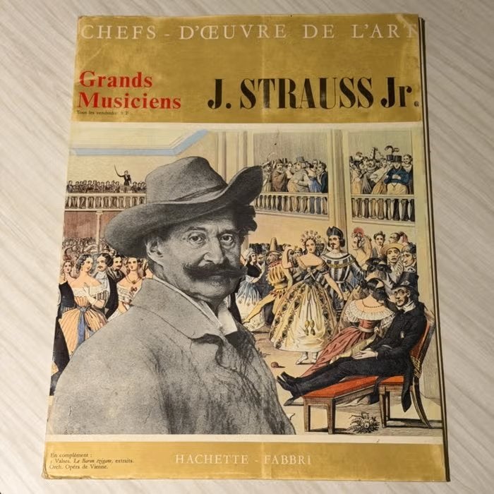 Johann Strauss Jr. - Grands Musiciens LP, Enlèvement ou Envoi, Utilisé, 12 pouces, LP