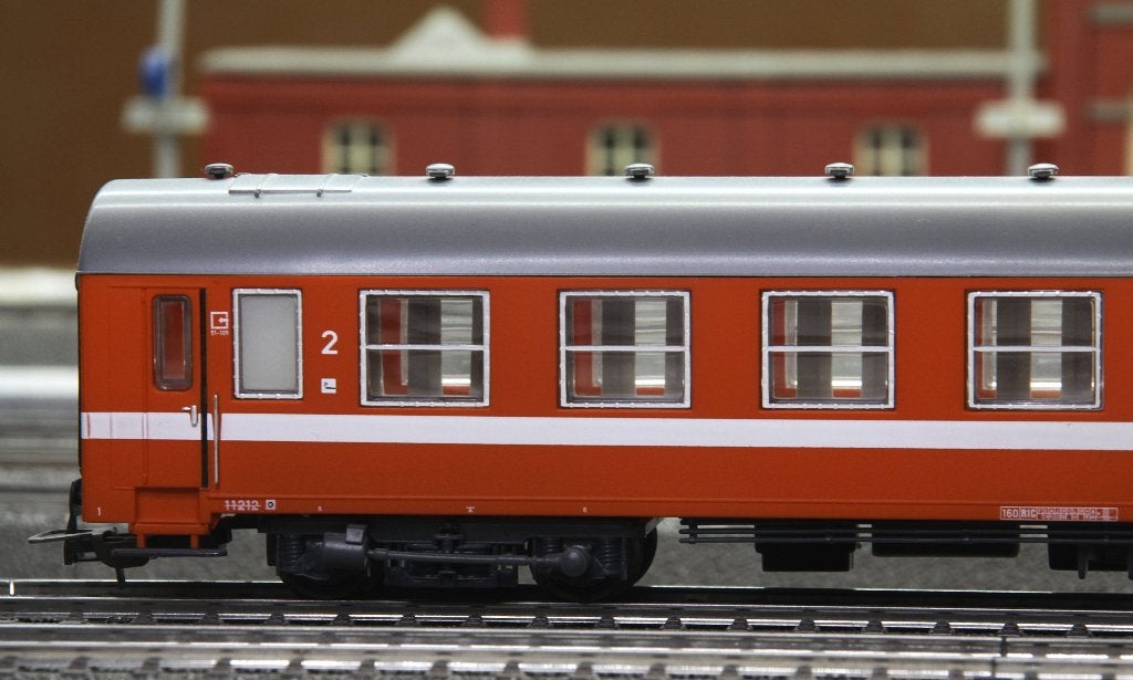LS Models NMBS I4 rijtuigen C1 oranje, Overige merken, Gelijkstroom, Wagon, Ophalen of Verzenden