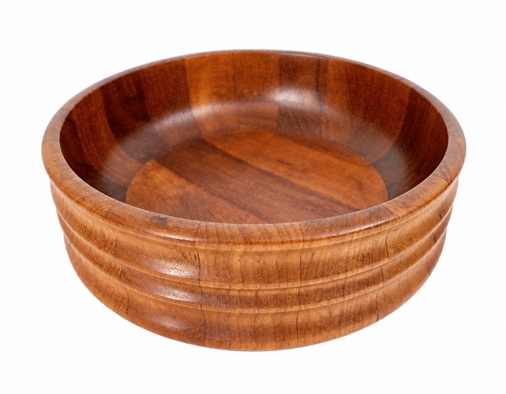 Vintage houten schaal, Schaal, Rond, Ophalen of Verzenden, Zo goed als nieuw