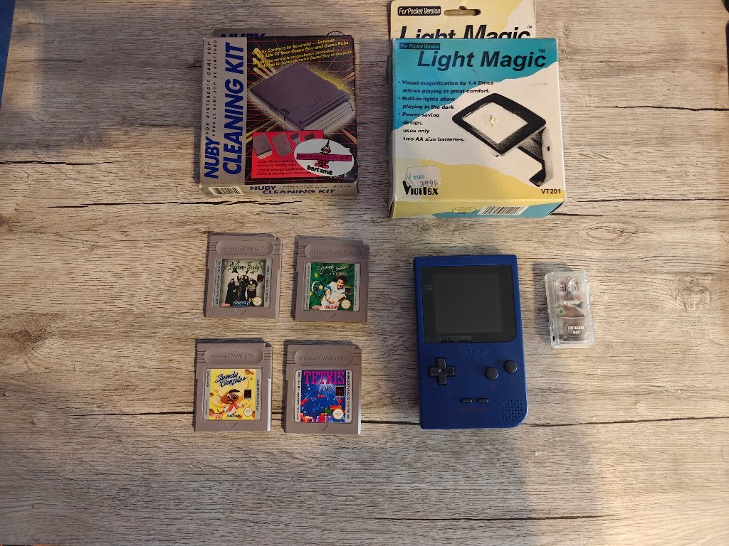 gameboy pocket, Games en Spelcomputers, Spelcomputers | Nintendo Game Boy, Refurbished, Game Boy Pocket, Met games, Ophalen of Verzenden