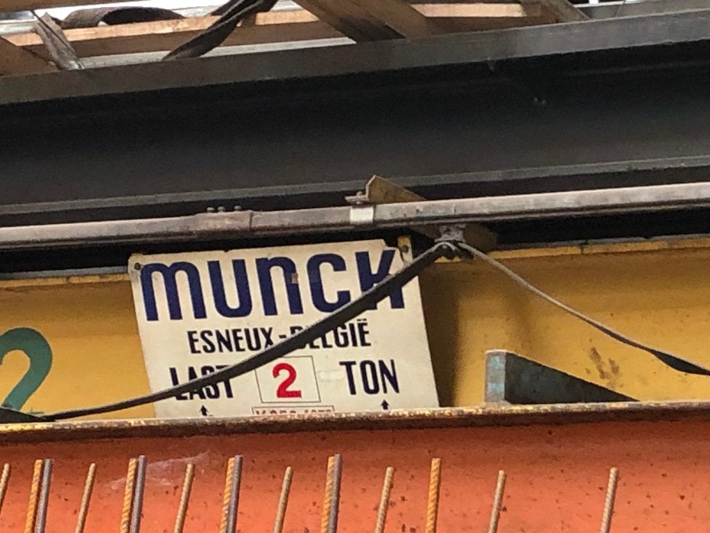 Munck rolbrug / bovenloopkraan 2 ton, Ophalen, Gebruikt