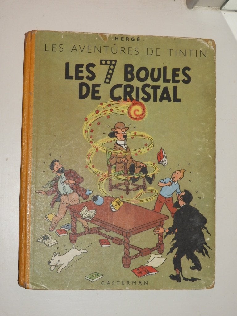 Tintin : Les 7 Boules de Cristal, Une BD, Enlèvement ou Envoi, Utilisé, Hergé