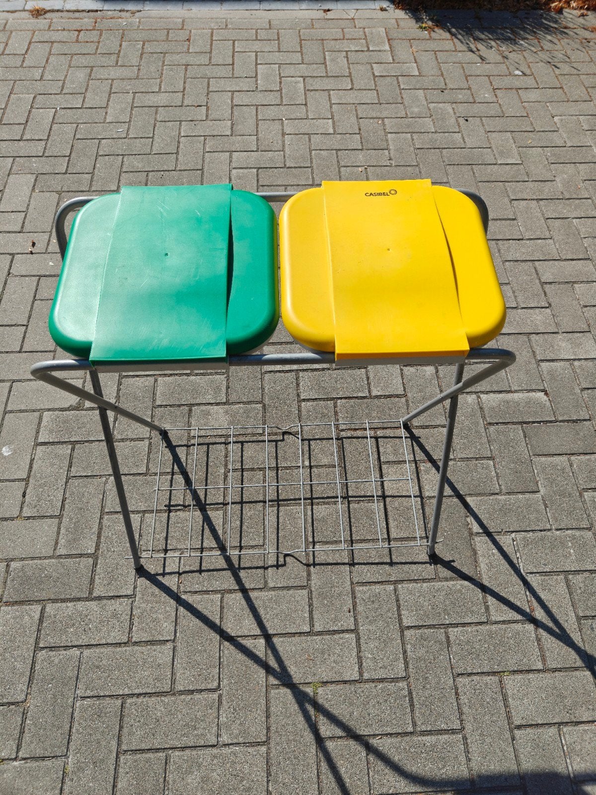 Vuilniszakhouder dubbel met rooster, Tuin en Terras, Ophalen, Gebruikt, Kunststof, Overige typen