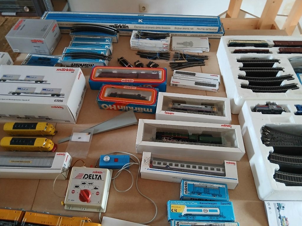 marklin pakket, Hobby en Vrije tijd, Ophalen, Treinset, Gelijkstroom of Wisselstroom, Zo goed als nieuw