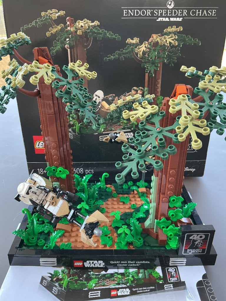 Lego Star Wars 75353 Endor Speeder Chase, Pièces supplémentaires incluses, Lego, Ensemble complet, Comme neuf
