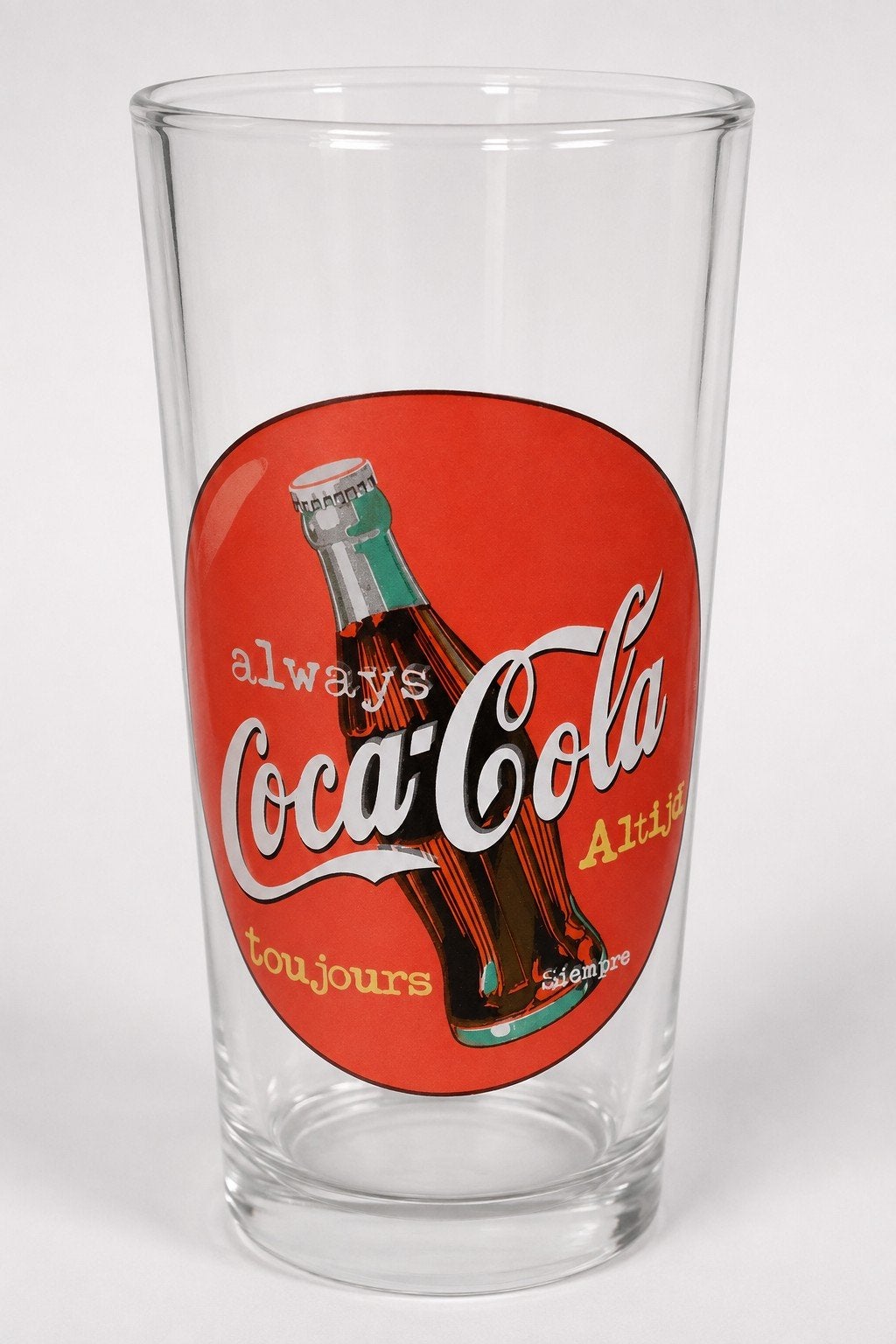 Verre Coca-Cola Always vintage, vers 1997 — impression multi, Enlèvement ou Envoi
