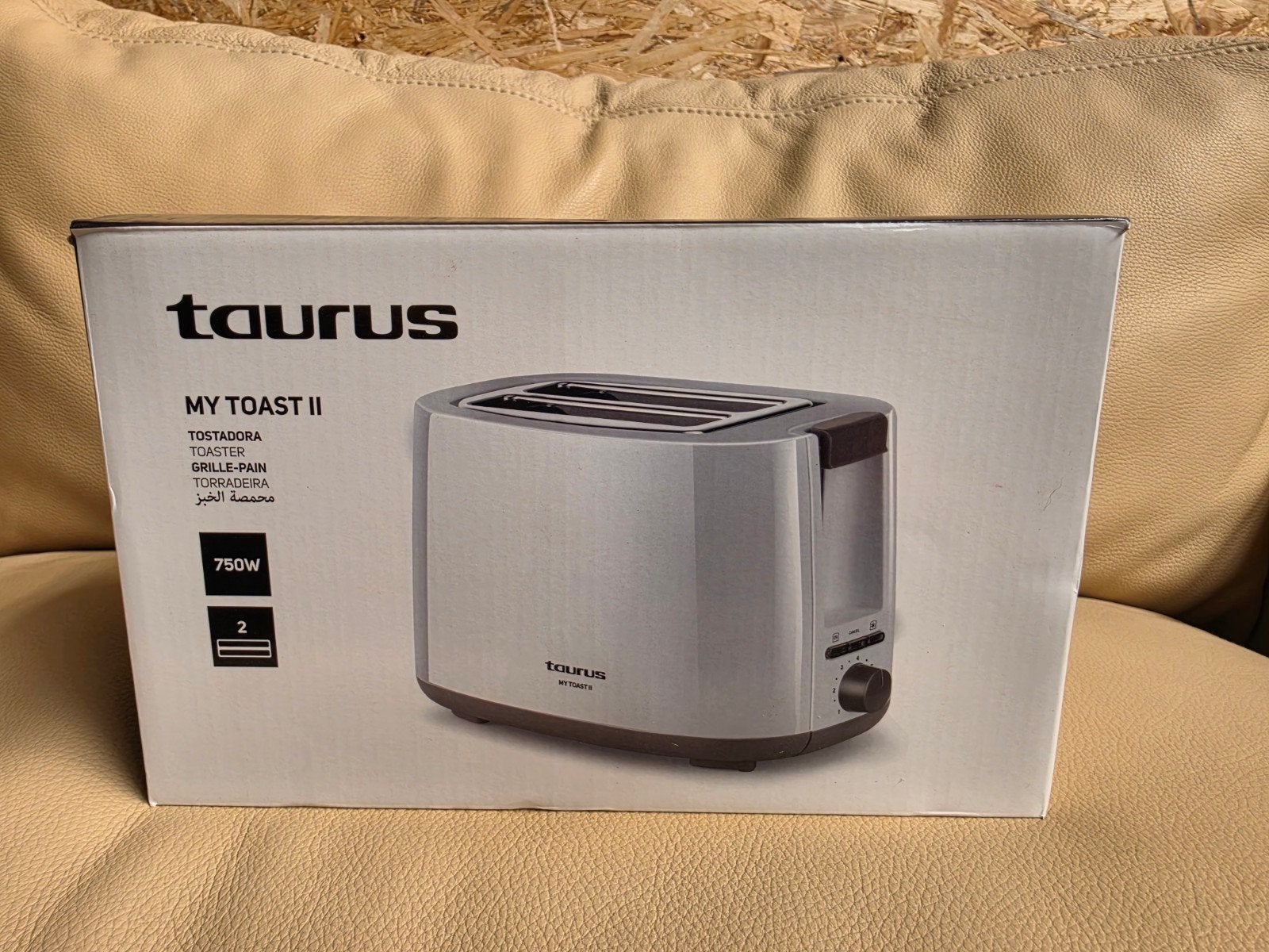 Grille-pain Taurus My Toast II 750 W –  Neuf avec boîte, Electroménager, Grille-pain, Enlèvement ou Envoi, Ramasse-miettes amovible