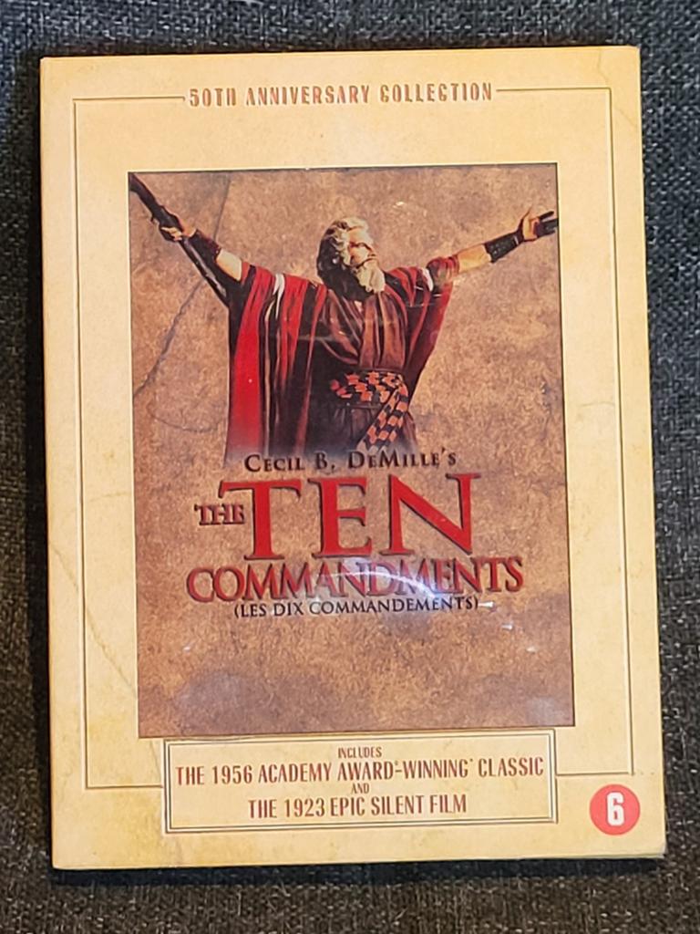Dvd 'The ten commandments' (2 films), Cd's en Dvd's, Gebruikt, Ophalen of Verzenden, Actie en Avontuur, 1940 tot 1960