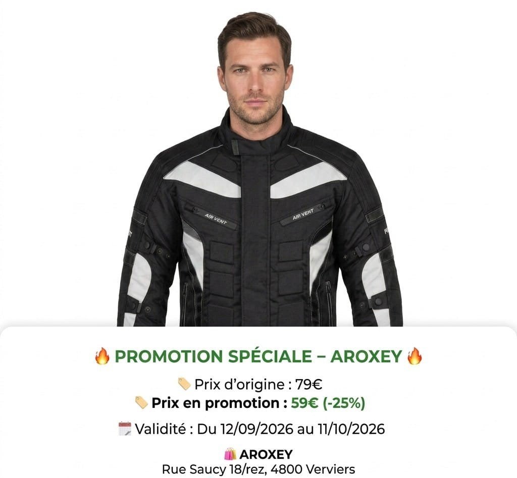 veste de Moto textile cordura 600D neuf CE protecteurs, Envoi, Neuf, avec ticket, Manteau | tissu