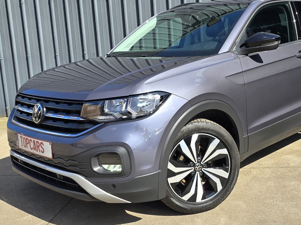 ✔VW T-Cross 1.0TSI DSG Black edition - 2023 ° 46 000 km ❗, T-Cross, Leder en Stof, 5 zetels, 5 deurs