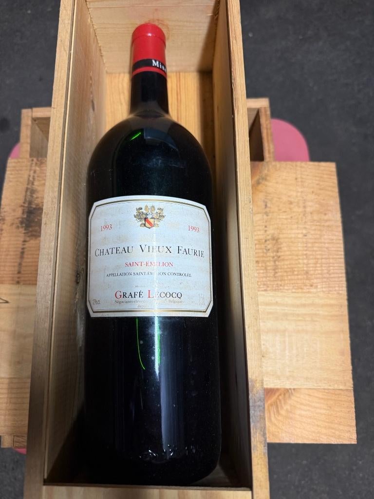 Magnum Chateau Vieux Faurie 1993, Verzamelen, Ophalen, Frankrijk, Nieuw, Rode wijn