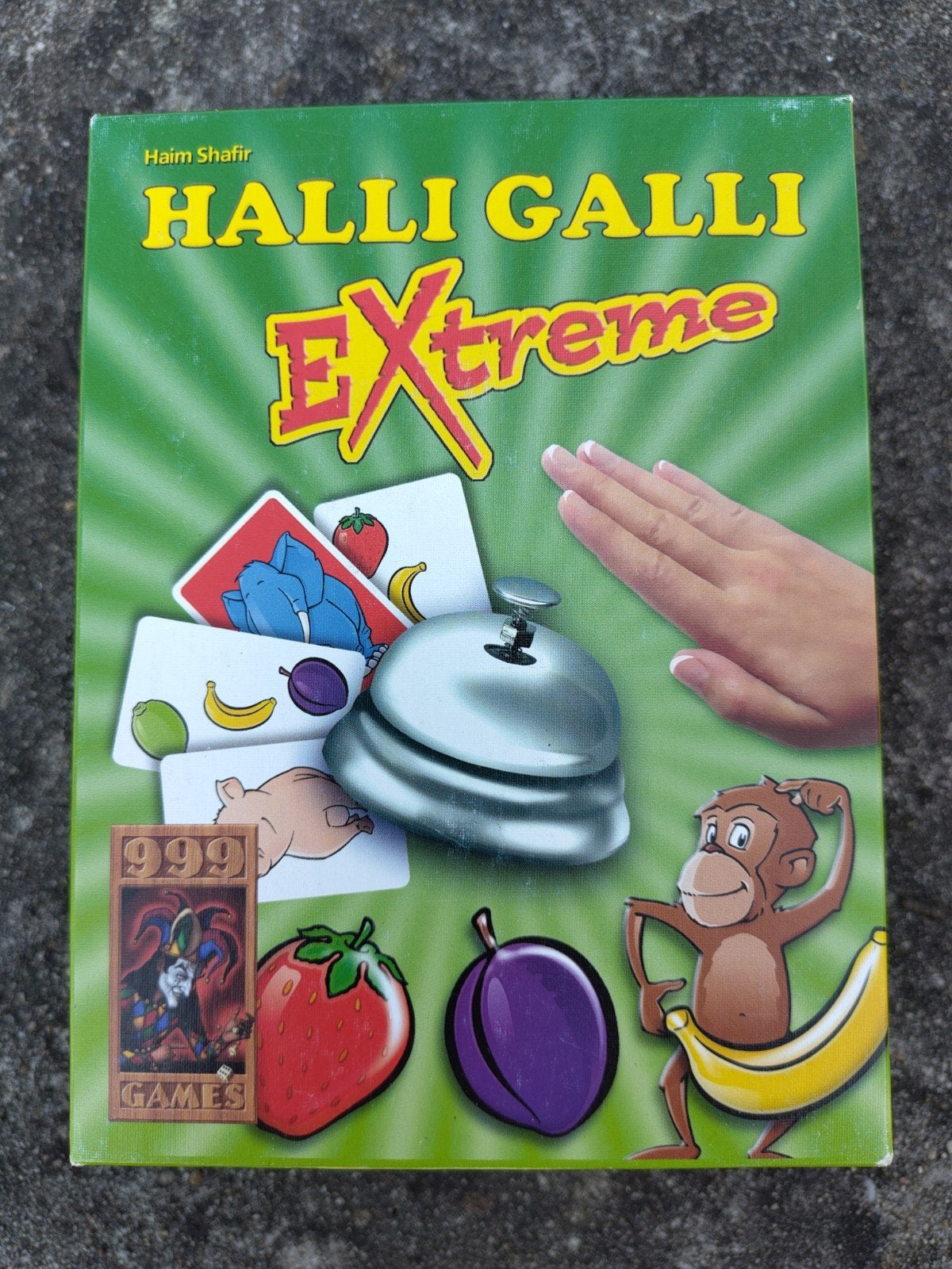Halli Galli Extreme gezelschapsspel, Een of twee spelers, Ophalen of Verzenden, Gebruikt, 999 games