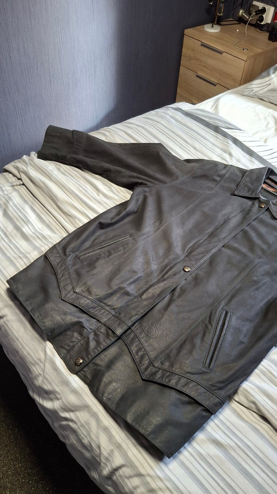 veste en cuir véritable pour femme M xxl (44), Taille 42/44 (L), Pino fagaro, Comme neuf, Enlèvement