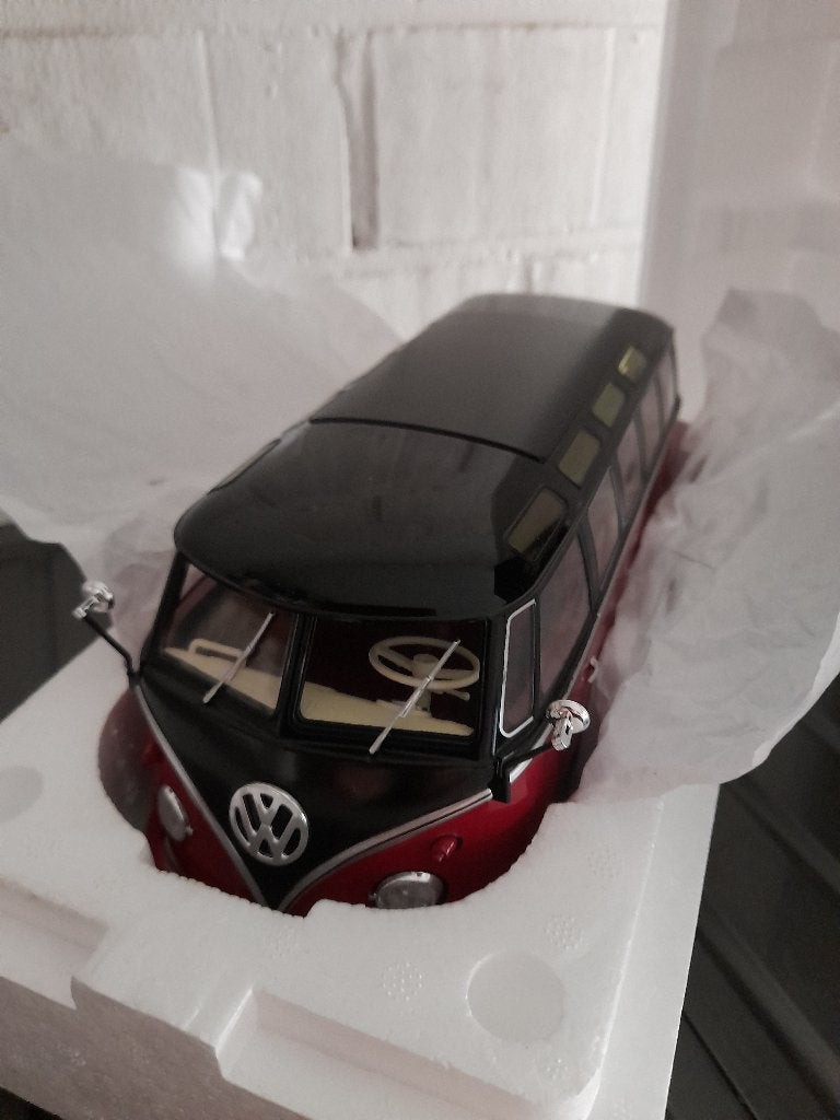 1/18 KK SCALE VW T1 SW, Ophalen of Verzenden, Zo goed als nieuw, Auto, Overige merken