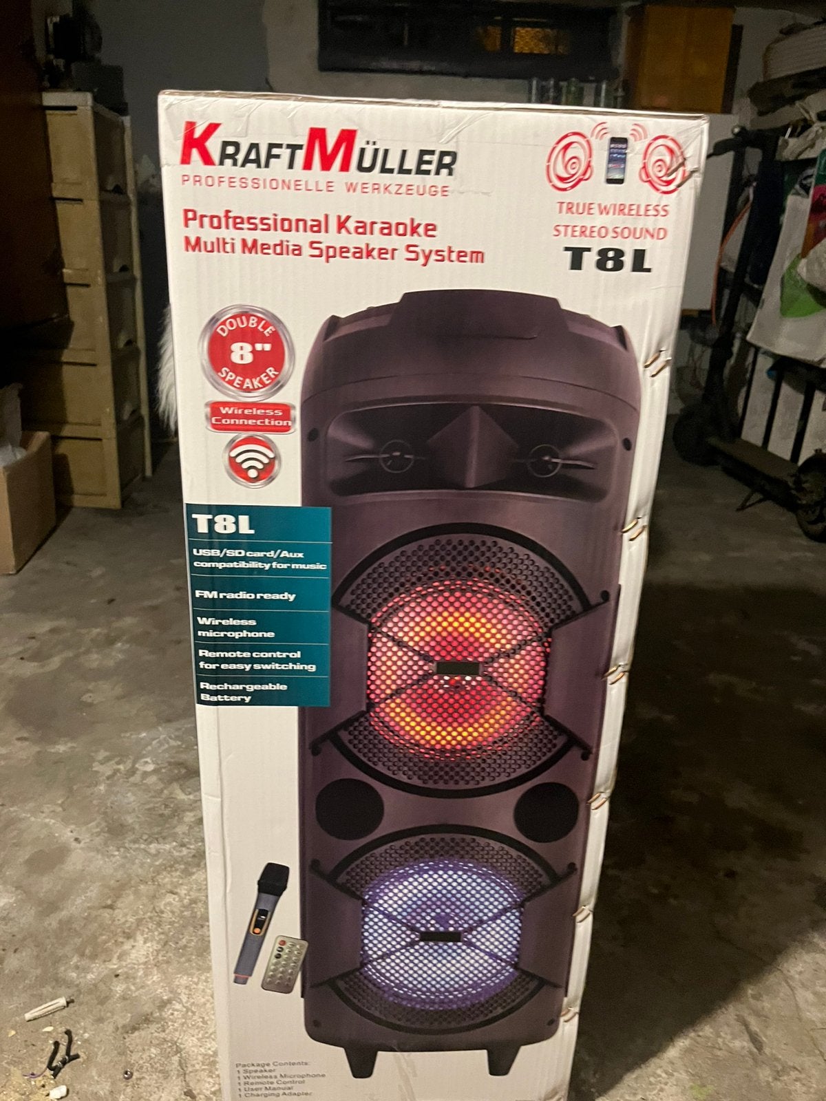 KraftMuller T8L Professionele Karaoke Speaker – Nieuw, Enlèvement, Comme neuf