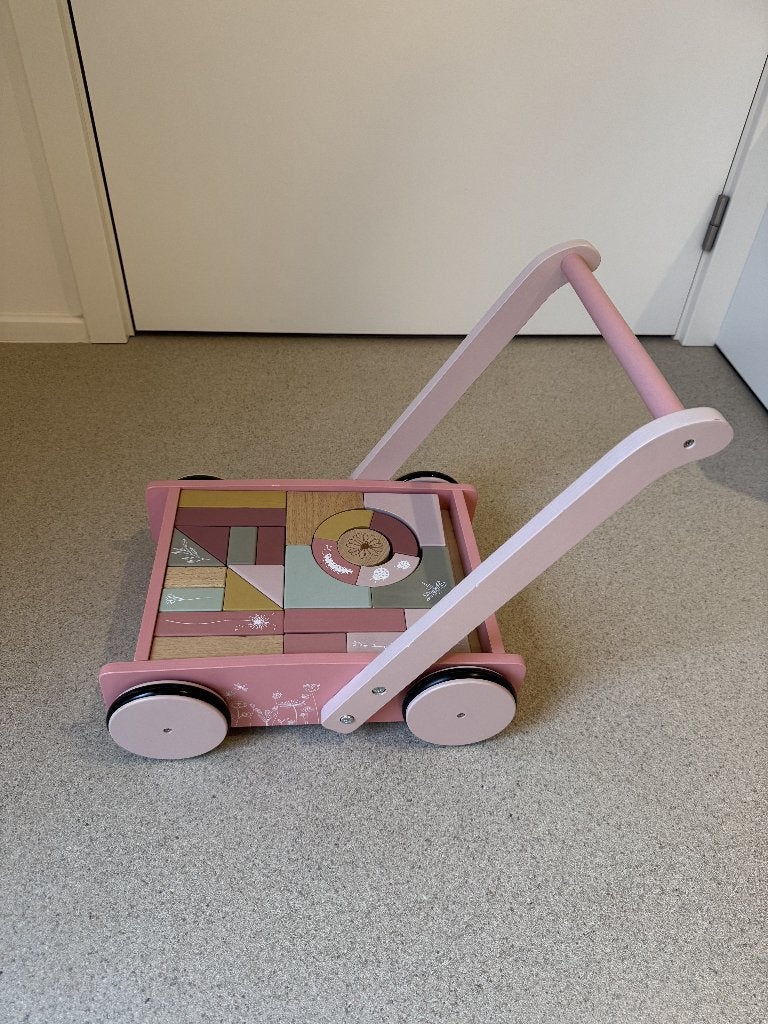 blokken looprekje van Little Dutch, Ophalen, Nieuw, Overige typen, Met wieltjes